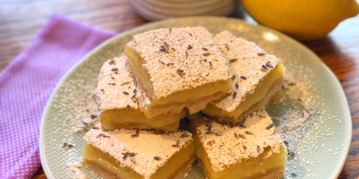 Lemon Lavendar Bars - Namaste Recipes